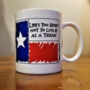 Vintage Linyi Live like a Texan Coffee Mug Cup